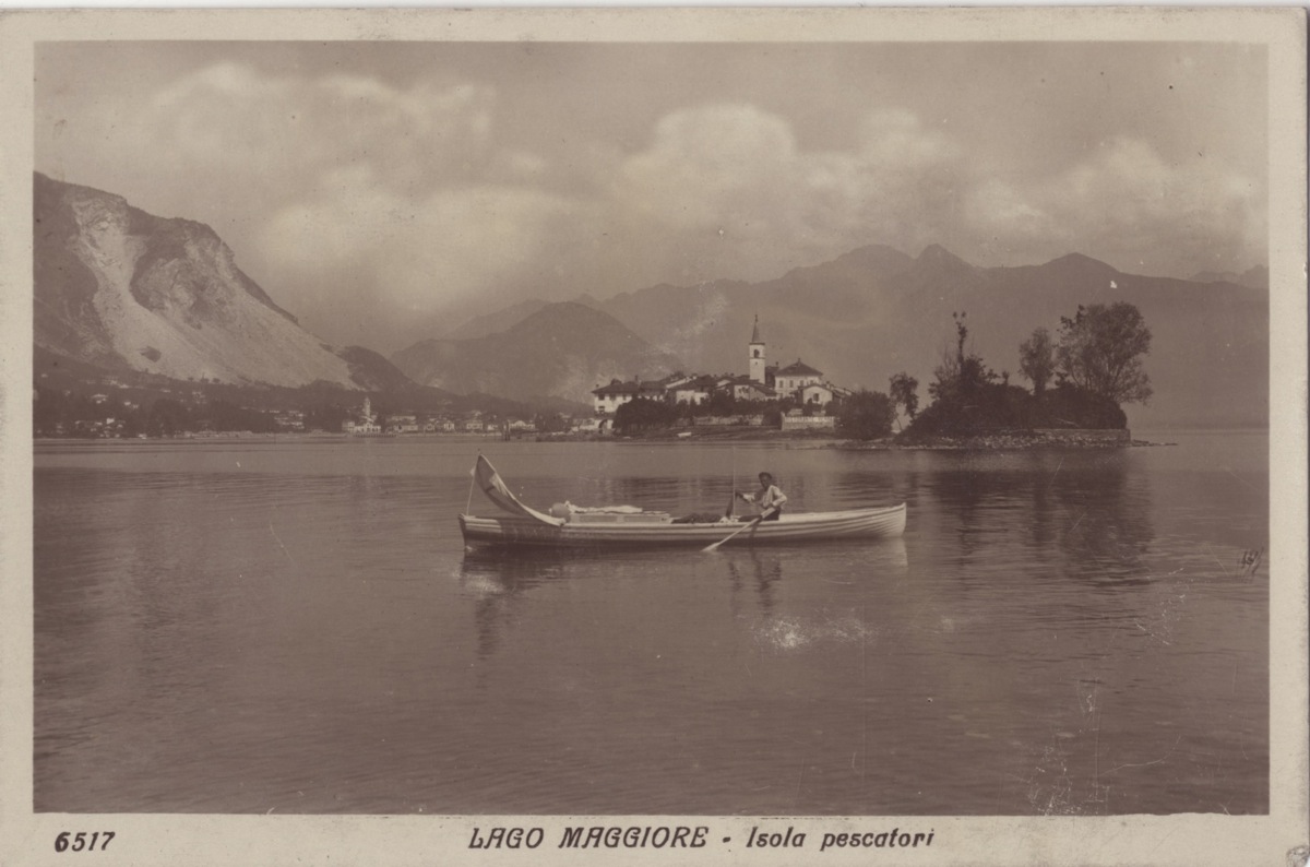 Isola Pescatori Lac Majeur Italie Italia Photo Carte Sur Papier Carte Postale Ebay